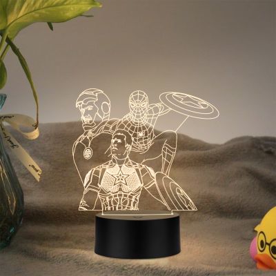 Avengers Character's From Endgame Design Night Lamp